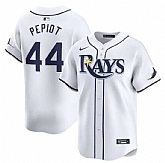 Men's Tampa Bay Rays #44 Ryan Pepiot White Home Limited Stitched Baseball Jersey Dzhi,baseball caps,new era cap wholesale,wholesale hats